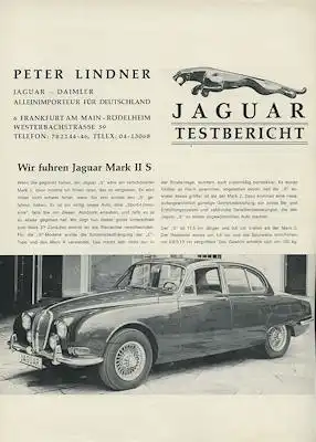 Jaguar Mark II S Test 1960er Jahre