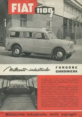 Fiat 1100 Industriale Prospekt 9.1955 it