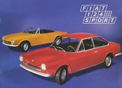 Fiat 124 Sport / Spider Prospekt 2.1969
