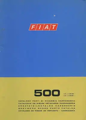 Fiat 500 R Ersatzteilliste 11.1972