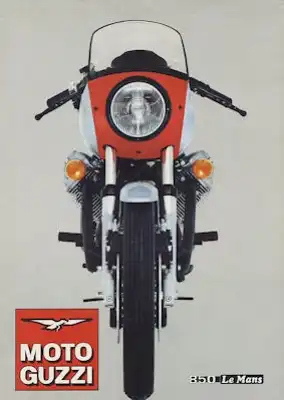 Moto Guzzi 850 Le Mans Prospekt ca. 1976