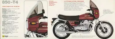 Moto Guzzi 850 - T 4 Prospekt ca. 1980