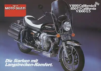 Moto Guzzi 850 T3 / V 1000 Prospekt ca. 1981