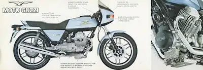 Moto Guzzi V 50 Monza Prospekt ca. 1984