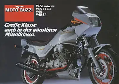 Moto Guzzi V 65 Prospekt ca. 1984