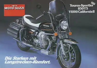 Moto Guzzi 850 - T 5 / V 1000 California II Prospekt ca. 1983