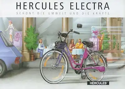 Hercules Elektra Fahrrad Prospekt 2.1991