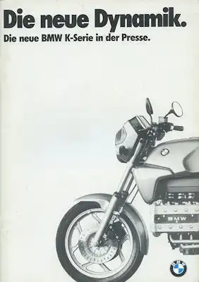 BMW K 100 Die neue BMW K-Serie in der Presse 1984