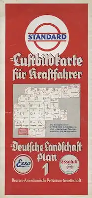 Standard Luftbildkarte Plan 1 Freiburg 1930er Jahre