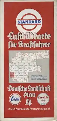 Standard Luftbildkarte Plan 4 Saarbrücken 1930er Jahre