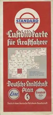 Standard Luftbildkarte Plan 6 Nürnberg 1930er Jahre