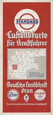 Standard Luftbildkarte Plan 9 Frankfurt/M. 1930er Jahre