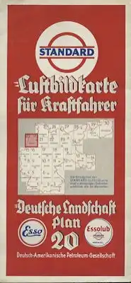 Standard Luftbildkarte Plan 20 Bremen 1930er Jahre