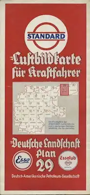 Standard Luftbildkarte Plan 29 Danzig 1930er Jahre