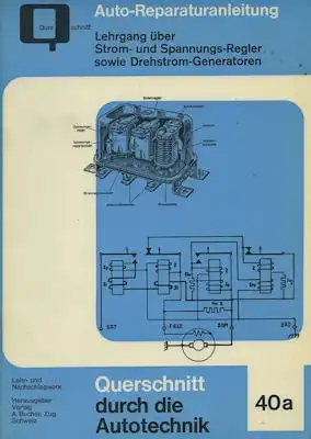 Strom- u. Spannungs-Regler / Drehstrom-Generatoren Bucheli Nr. 40a 1960er Jahre