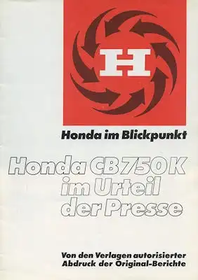 Honda CB 750 K Prospekt 1979