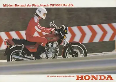 Honda CB 900 F Bol dÒr Prospekt 1980