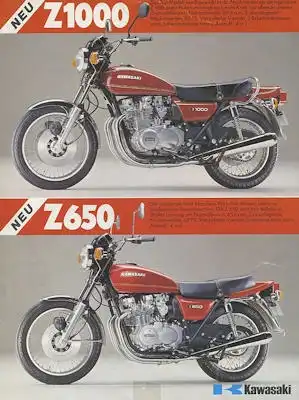 Kawasaki Programm ca. 1977