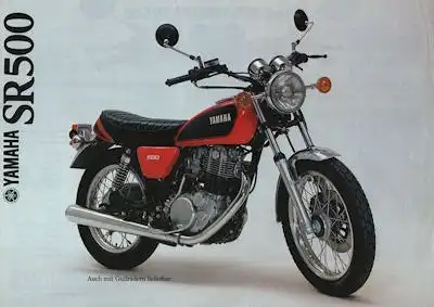 Yamaha SR 500 Speichen Prospekt 1979