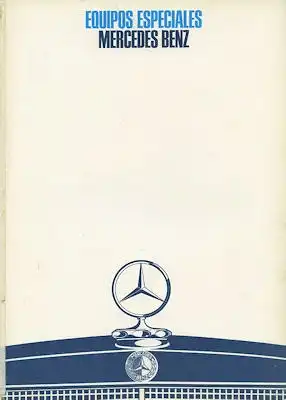 Mercedes-Benz Sonderausstattung Prospekt 8.1969 sp