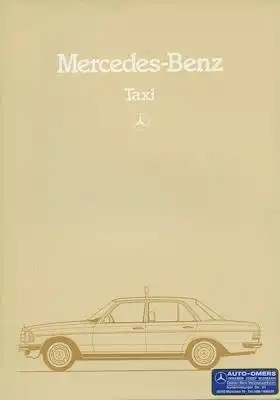 Mercedes-Benz W 123 Taxi Prospekt 11.1981