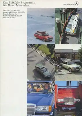 Mercedes-Benz Zubehör Prospekt 6.1982