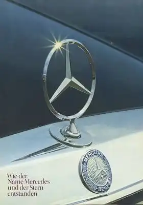 Mercedes-Benz Historisches Prospekt 10.1984