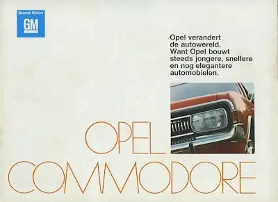 Opel Commodore Prospekt 1969 nl