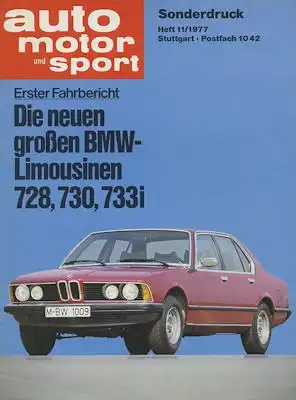 BMW 728 730 733i Fahrbericht 1977