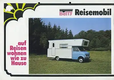 Betty Reisemobil Prospekt ca. 1980