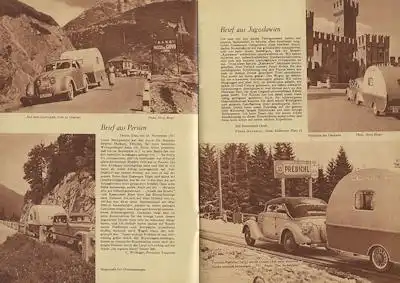 Berger Wohnwagen Prospekt 1939