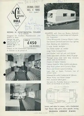 AE Wohnwagen Programm 1970er Jahre