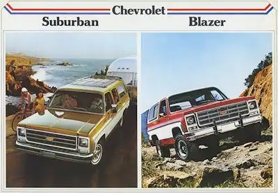 Chevrolet Suburban / Blazer Prospekt 1979