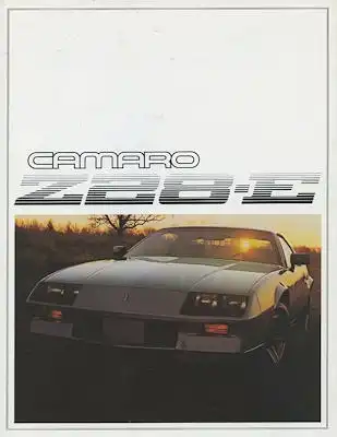 Chevrolet Camaro Z 28-E Prospekt 1983