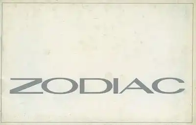Ford Zodiac Bedienungsanleitung 4.1966