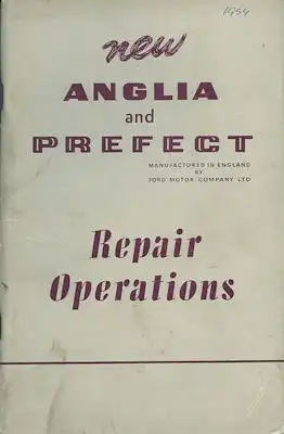 Ford Anglia / Prefect Reparaturanleitung 9.1954