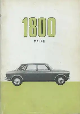 Austin 1800 Mk II Bedienungsanleitung 10.1969