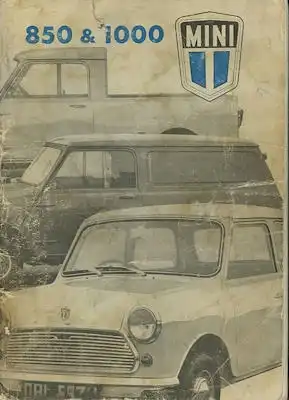 Mini 850 / 1000 Bedienungsanleitung 12.1971
