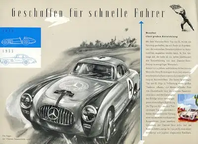 Mercedes-Benz 300 SL Prospekt 1955 Reprint