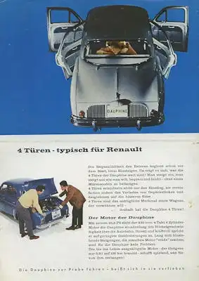 Renault Dauphine Prospekt 1960er Jahre