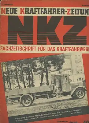 Neue Kraftfahrer Zeitung NKZ 1936