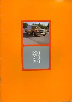 Mercedes-Benz 200 230 250 Prospekt 7.1977