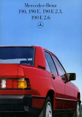 Mercedes-Benz 190 E E 2,3 E 2,6 Prospekt 1986