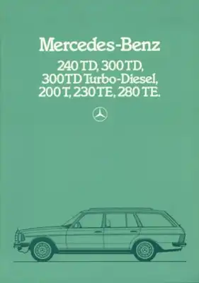 Mercedes-Benz 200 TD-280 TE Prospekt 11.1983