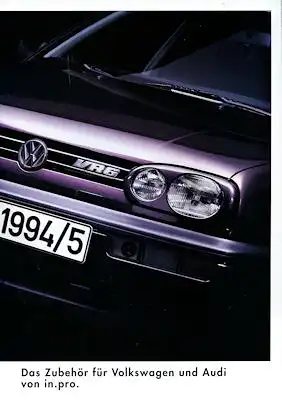 VW / Audi Zubehör Prospekt 1994/95
