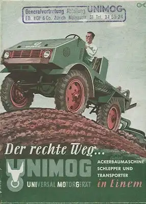 Unimog Prospekt 1950