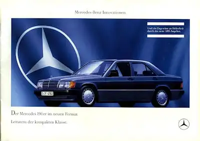 Mercedes-Benz 190 Prospekt 8.1988