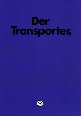 VW T 3 Transporter Prospekt 1.1980
