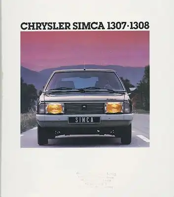 Chrysler Simca 1307 1308 Prospekt 1.1978