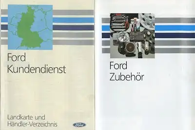 Ford Fiesta Bedienungsanleitung + Mappe 9.1990
